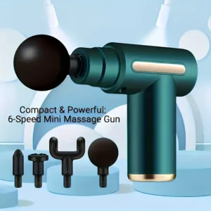 Rechargeable Massage Mini Gun with Six Heads