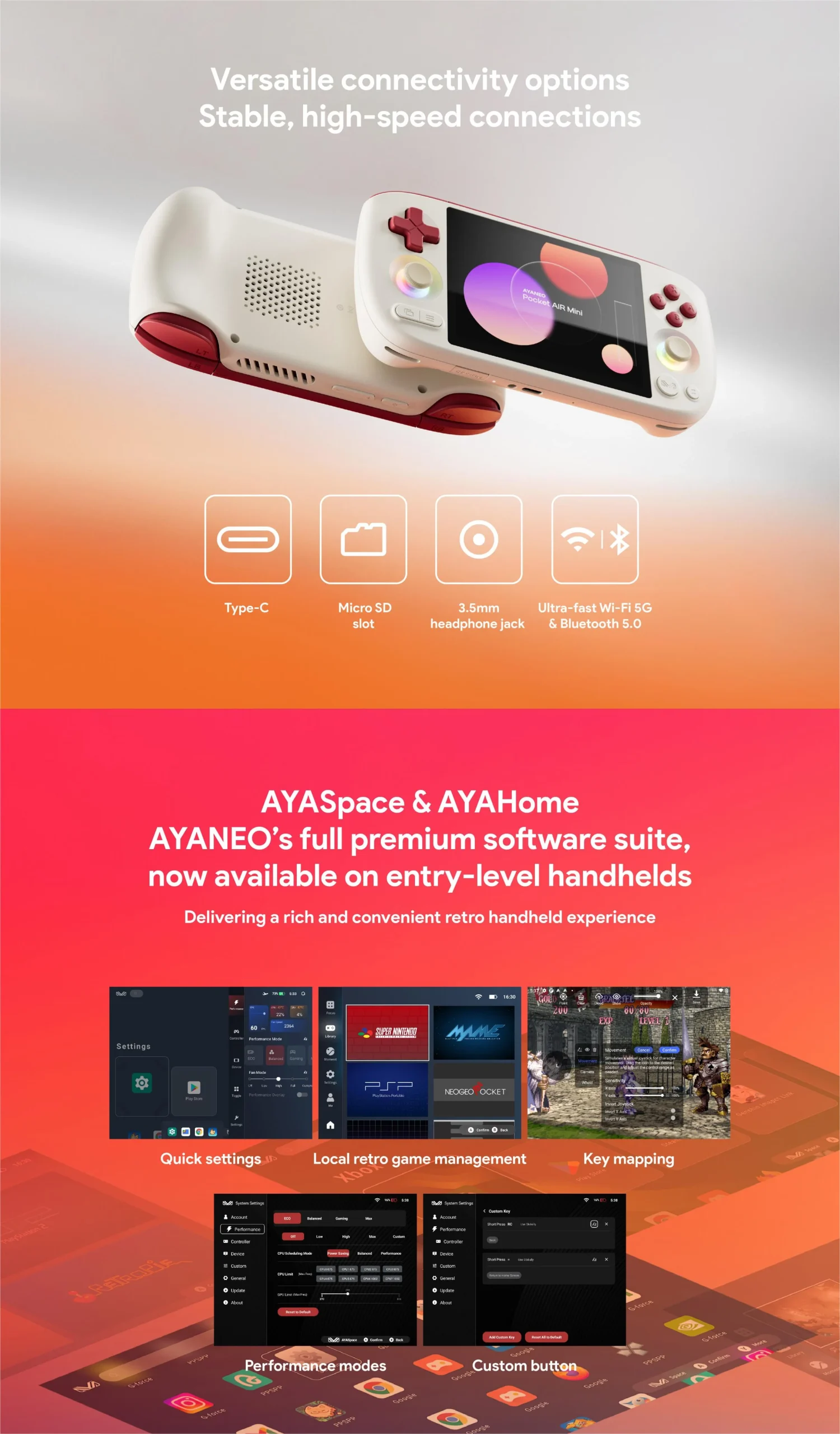 Ayaneo Pocket Air Mini Series (3GB RAM, 64GB Internal Storage) - Image 9